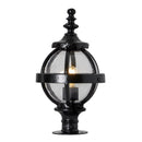 Victorian globe pier light in cast iron for narrow pier caps 0.42m (H254)
