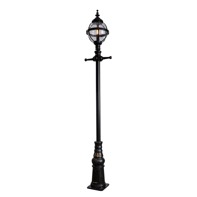 Victorian style globe lamp post in cast iron 3m (H2801)