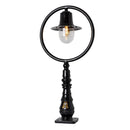 Classic railway style pedestal light in cast iron and steel 1.21m (H308)