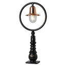 Copper railway style pedestal light in cast iron 0.75m (H309C)