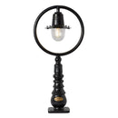 Classic railway style pedestal light in cast iron and steel 0.75m (H309)