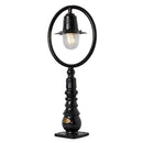 Classic railway style pedestal light in cast iron and steel 0.75m (H309)