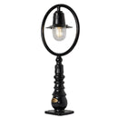 Classic railway style pedestal light in cast iron and steel 0.75m (H309)