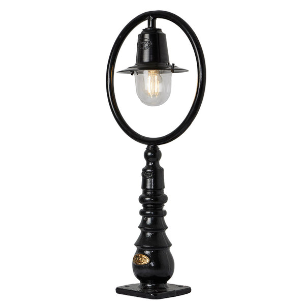 Classic railway style pedestal light in cast iron and steel 0.75m (H309)