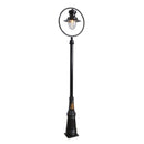 Classic railway style lamp post in cast iron and steel 3.65m (H311)
