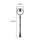Classic railway style lamp post in cast iron and steel 1.49m in height.