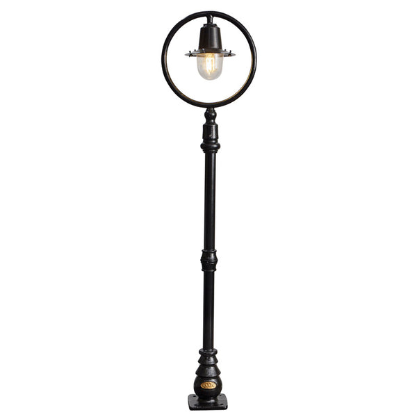 Classic railway style lamp post in cast iron and steel 1.49m (H314)