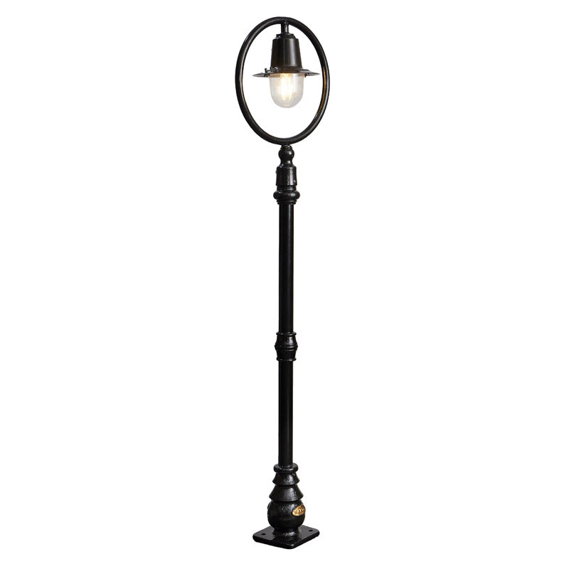 Classic railway style lamp post in cast iron and steel 1.49m (H314)