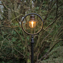 Classic railway style lamp post in cast iron and steel 2.73m in height.