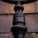 Classic railway style lamp post in cast iron and steel 2.73m in height.