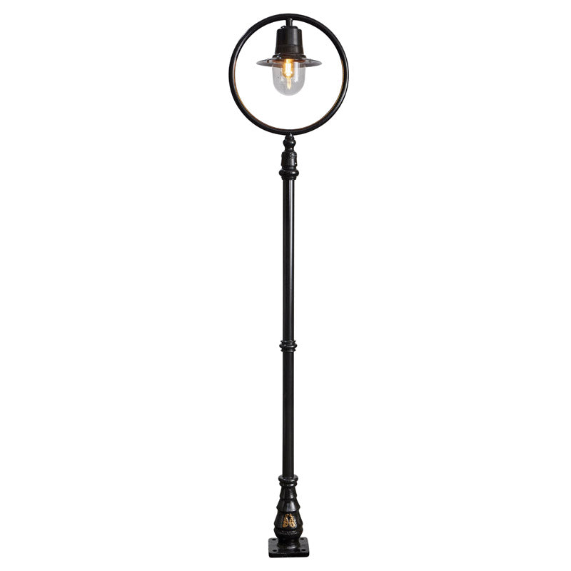 Classic railway style lamp post in cast iron and steel 2.73m (H316)