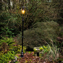 Classic railway style lamp post in cast iron and steel 2.43m in height.