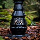 Classic railway style lamp post in cast iron and steel 2.43m in height.