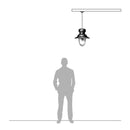 Classic railway hanging light with chain 0.53m (H321)