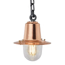 Copper railway style hanging light with chain 0.21m (H323C)