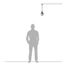 Copper railway style hanging light with chain 0.21m (H323C)