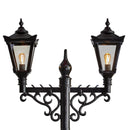 Victorian style large double headed lamp post 3.3m (H032)