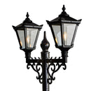 Victorian style large double headed lamp post 3.3m (H032)
