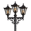 Victorian style large triple headed lamp post 3.5m (H033)