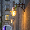 Copper railway style wall light in cast iron and steel 0.62m (H341C)