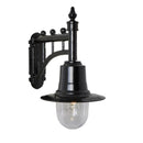 Classic railway style wall light in cast iron and steel 0.62m (H341)