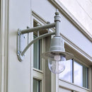 Classic railway style wall light in cast iron and steel 0.62m (H341)