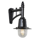 Classic railway style wall light in cast iron and steel 0.37m (H343)