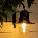 Vintage tear drop wall light in galvanised steel 0.46m in height.