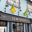 Vintage tear drop wall light in galvanised steel 0.91m in height.