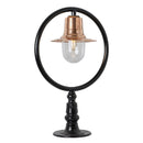Copper railway style pier light for flat pier caps 0.89m (H351C)