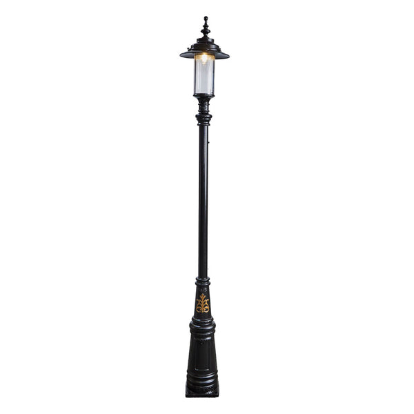 Georgian style lamp post in cast iron and steel 3.5m (H401)