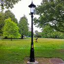 Georgian style lamp post in cast iron and steel 3.5m in height.