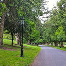 Georgian style lamp post in cast iron and steel 3.5m in height.