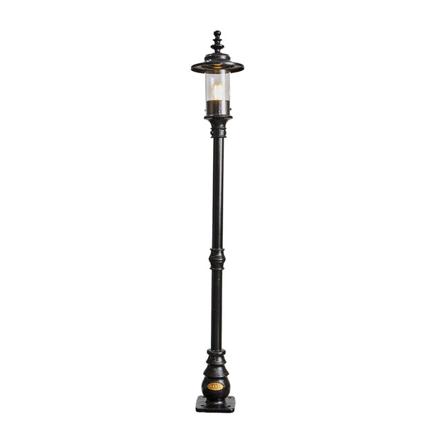 Georgian style lamp post in cast iron and steel 1.39m (H404)