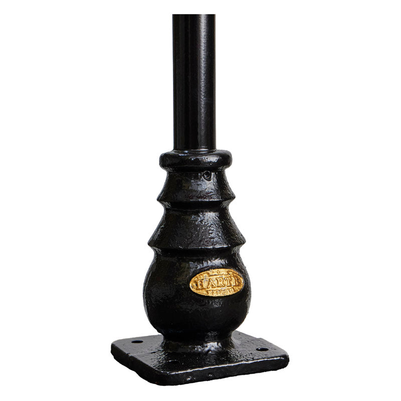 Georgian style lamp post in cast iron and steel 1.39m (H404)