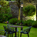 Georgian style lamp post in cast iron and steel 2.21m in height.