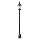Georgian style lamp post in cast iron and steel 2.21m (H407)