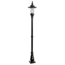 Georgian style lamp post in cast iron and steel 2.21m (H407)