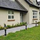 Georgian style pedestal light in cast iron and steel 0.62m (H409)