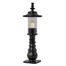 Georgian style pedestal light in cast iron and steel 0.62m (H409)