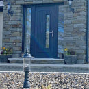 Georgian style pedestal light in cast iron and steel 0.62m in height.