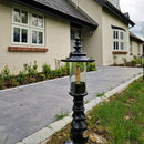 Georgian style pedestal light in cast iron and steel 0.62m (H409)