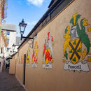 Large Victorian traditional in steel wall light 1.47m (H040)