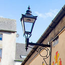 Large Victorian traditional in steel wall light 1.47m (H040)