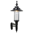 Large Georgian style wall light in cast iron and steel 1.27m (H440)