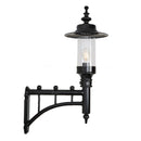 Georgian style wall light in cast iron and steel 0.94m (H441)
