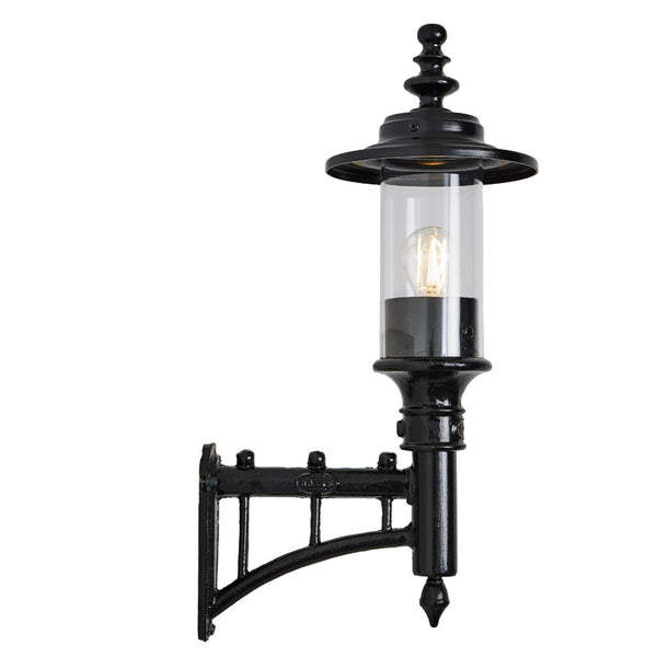 Georgian style wall light in cast iron and steel 0.58m (H443)