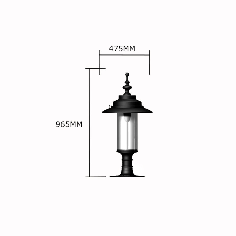 Georgian pier light for large piers 0.96m (H450)