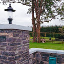 Georgian style pier light in cast iron and steel 0.65m in height for flat piers.