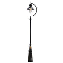 Vintage tear drop lamp post in cast iron and steel 3.7m (H501)